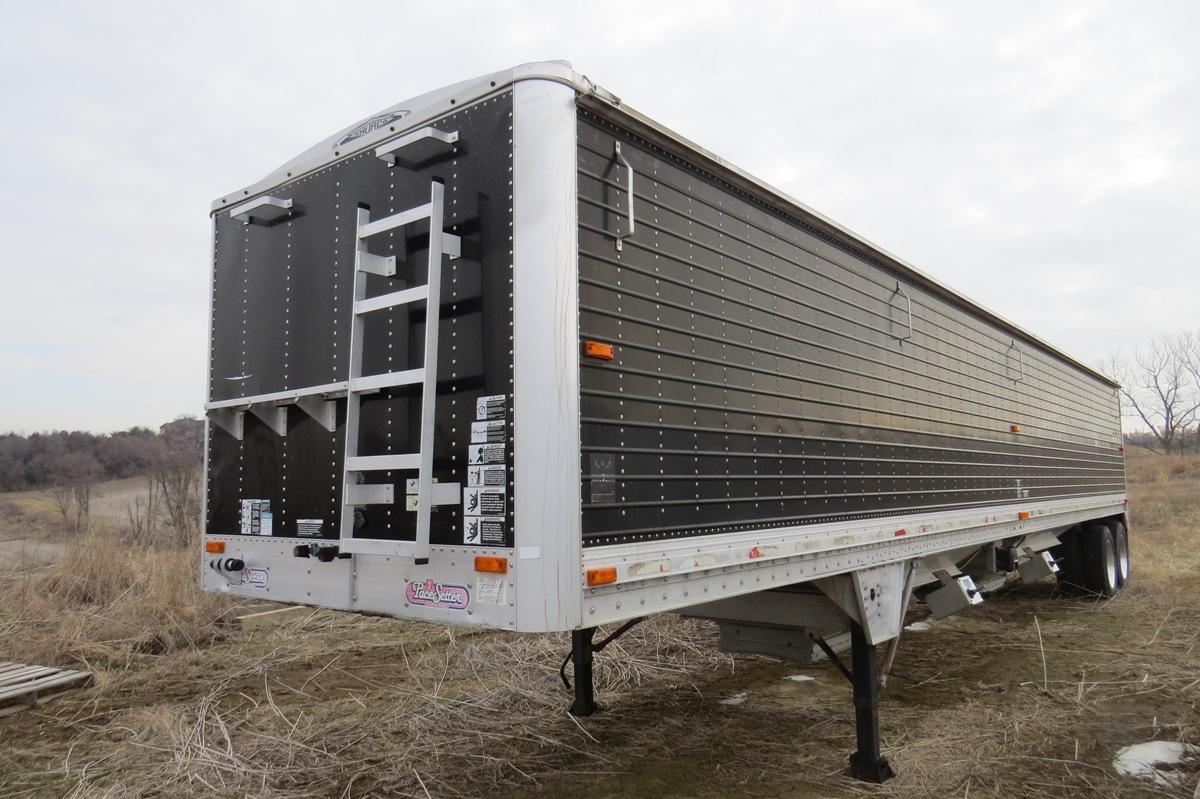 1998 Wilson Model DWH-400B 43' Tandem Axle All Aluminum Hopper Bottom Grain Trailer, VIN# 1W1UCF1W0X