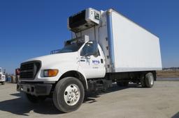 2003 Ford F-750 XLT Super Duty Van Truck, 6-Speed Transmission, Cummins 359 5.9L Diesel Engine, 342,