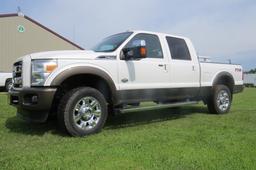 2015 Ford Model F-350 King Ranch Crew Cab Diesel 4x4 Pickup, VIN# 1FT8W3BT8FEB52193, 6.7 Liter Turbo