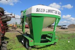 Seed Shuttle Model SS290 Portable Seed Tender, SN #10122, Tandem Axle, (2) Poly Compartments, Honda 