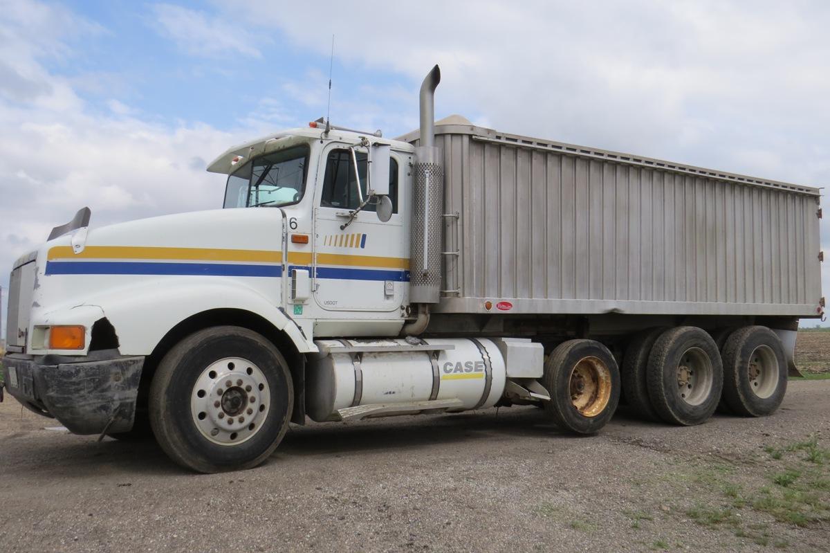 1991 IHC Model 9400 Conventional Triple Axle Grain Truck, VIN #2HTFJ0008MC050203, Caterpillar 3406B 