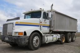 1991 IHC Model 9400 Conventional Triple Axle Grain Truck, VIN #2HTFJ0008MC050203, Caterpillar 3406B 