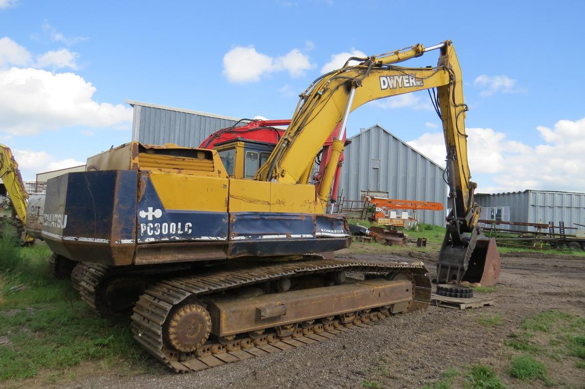 Komatsu Model PC 300LC-3, Hydraulic Track Type Excavator, SN #14109, Komatsu Turbo Diesel Engine, Hy