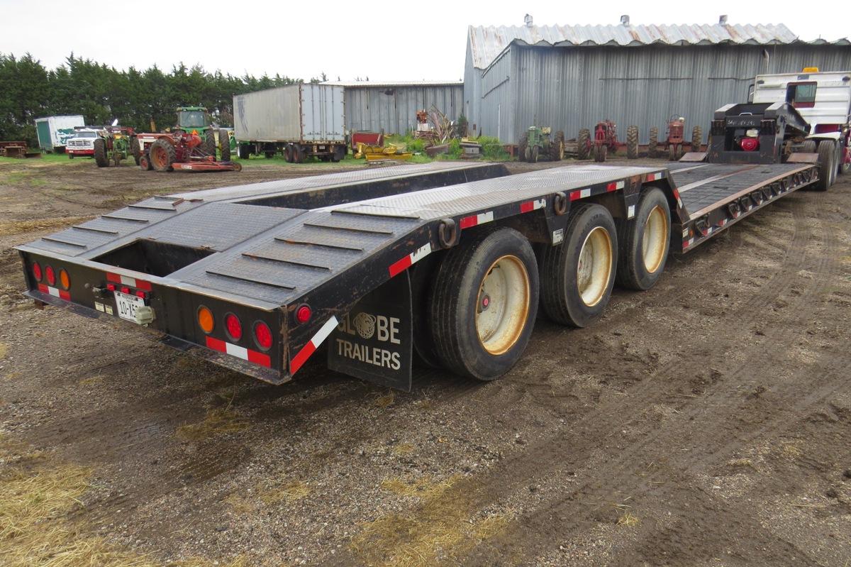 2006 Globe Model GTGN55-50 Triple Axle Hydraulic Removable Gooseneck Lowboy Trailer, VIN #109GN50336