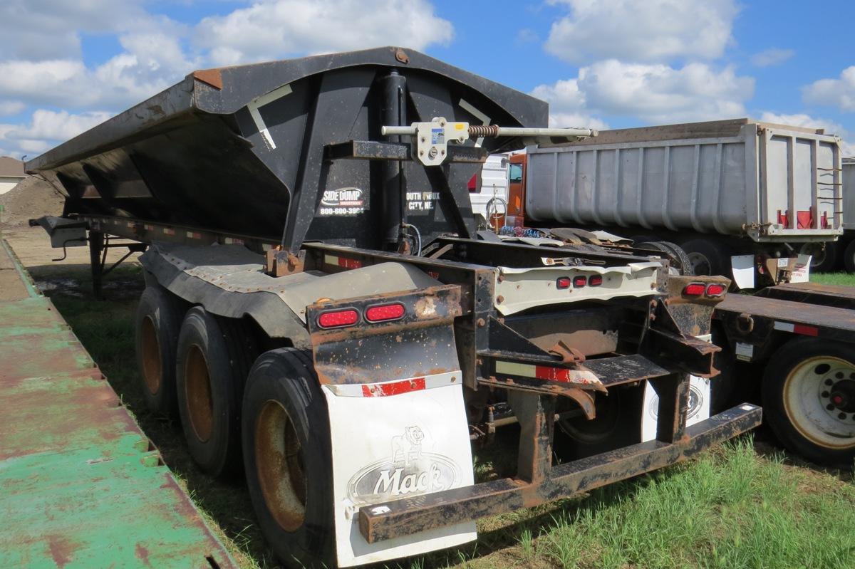 2009 Side Dump Industries Triple Axle Side Dump Trailer, VIN #1S9DS423095819061, 75,000 lb. GVW, Spr