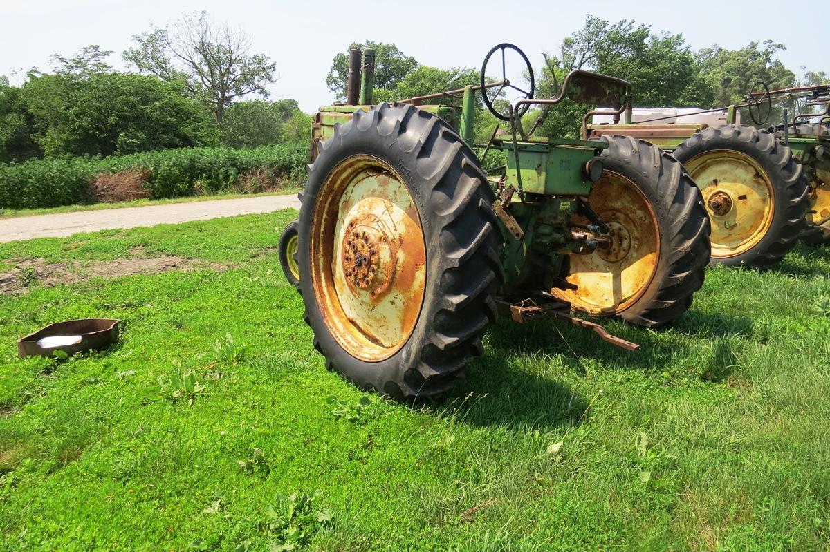 John Deere Model A Gas Tractor, N# 587664, Narrow Front.