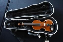 A. Cavallo Violins 2002 1/4 Conservatory Violin (2 Cracks on Front), SN #AC