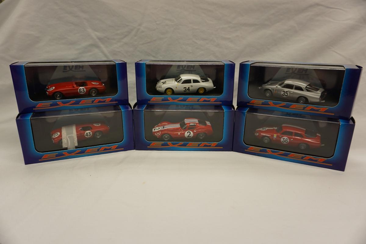 (6) Exem 1:43 Scale Models in Boxes, (3) Alfa Romeo, (3) Osca Maserati, Mad