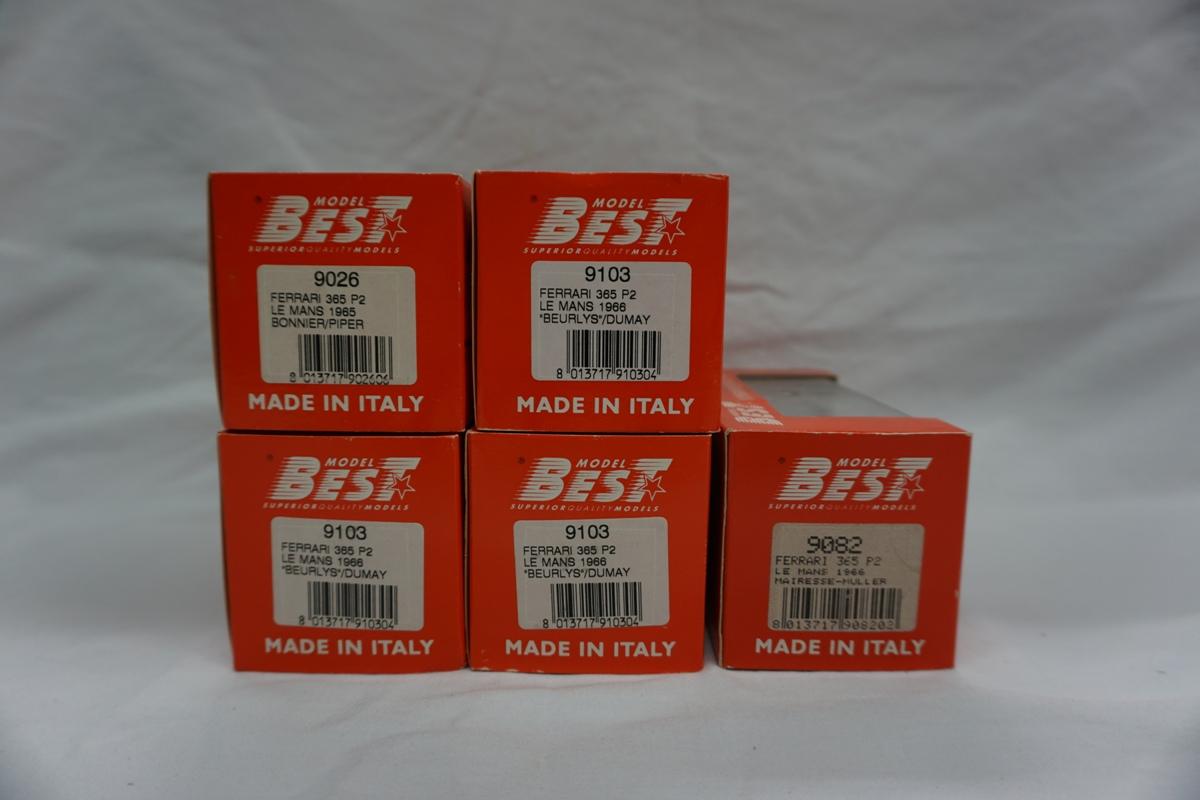 (5) Model Best 1:43 Scale Superior Quality Models in Boxes, Ferrari 365 P2,