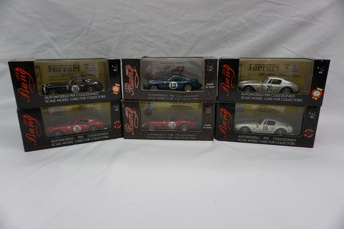 (6) Bang 1:43 Scale High Quality Models in Boxes, Ferrari 250, Made in Ital