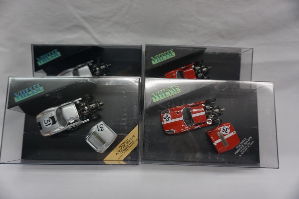 (4) Vitesse 1:43 Scale Models in Plastic Display Boxes, Made in China, Pors