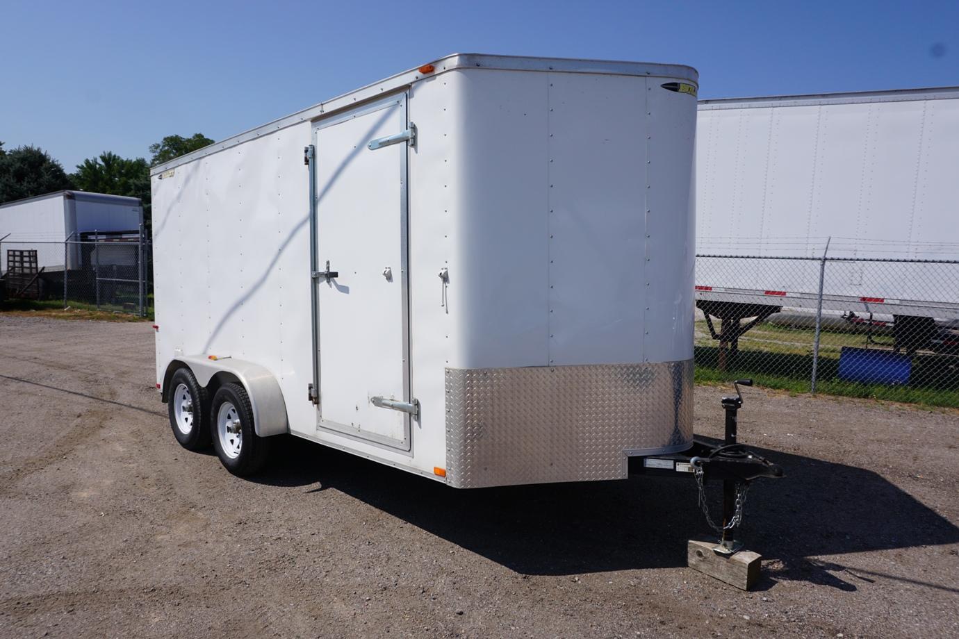 2012 Doolittle 14' Tandem Axle Enclosed Trailer, VIN# 1DGCS1423CM097674, Rear Fold Down Ramp Door, S