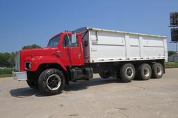 1987 IHC Model F-2674 Triple Axle Conventional Grain Truck, VIN# 1HTZVGCT5HHA24062, Cummins L-10 Tur