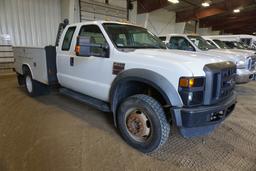 2008 Ford F-450 XL Super Duty Extended Cab Dually Diesel Service Truck, VIN# 1FDXX47R68EC94052, 6.4