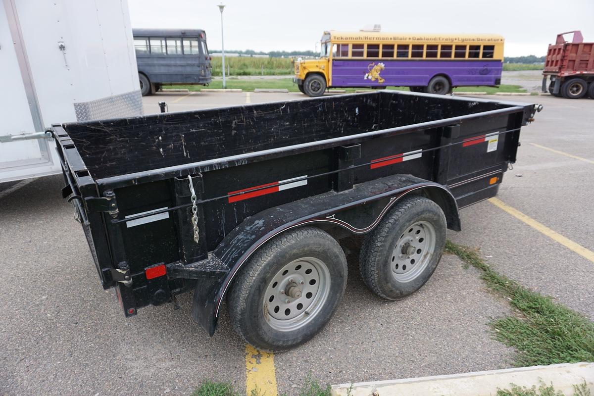 2014 Diamond C Model 41ED Tandem Axle Steel Dump Trailer, VIN #46UFU102XE1158263, 7,000lb GVW, 5'x10