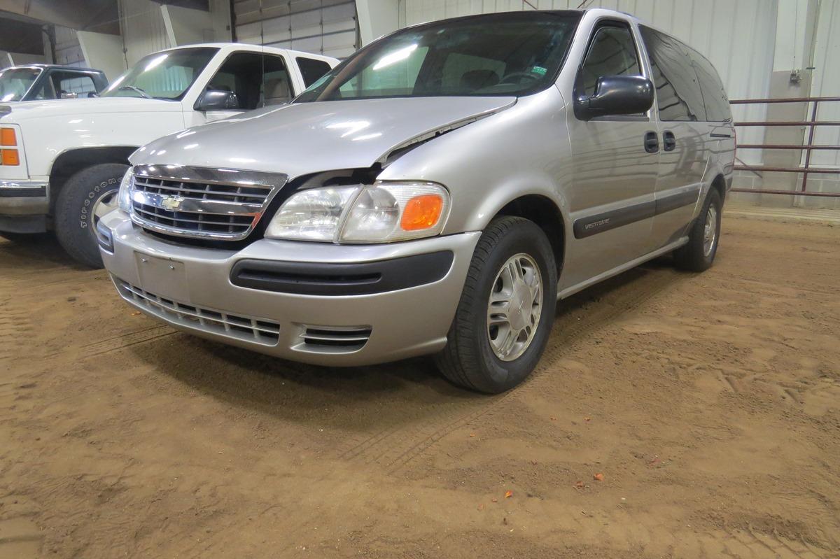 2004 Chevrolet Venture Mini Van, VIN# 1GNDX03E44D136285, 3400 Gas Engine, Automatic Transmission