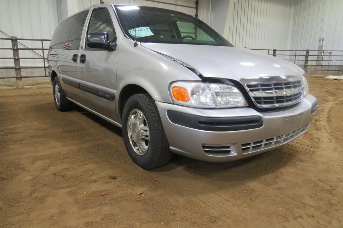 2004 Chevrolet Venture Mini Van, VIN# 1GNDX03E44D136285, 3400 Gas Engine, Automatic Transmission