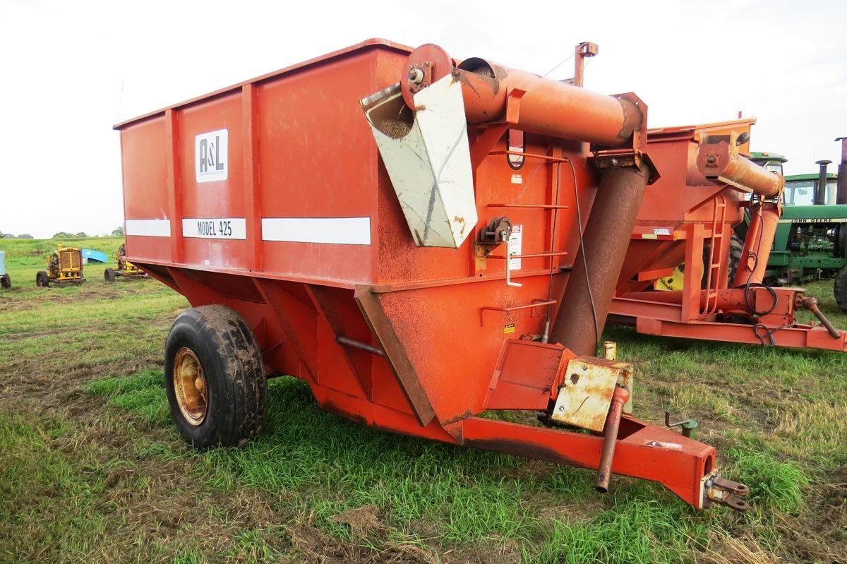 A&L Model 425 Grain Cart, SN# 4-07770671, 12" Outlet, 1000 PTO Shaft, Manua