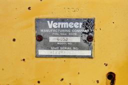 Vermeer 605 Super J Round Baler, SN 1VRA121RXL1003766, Rubber Windrow Gathe