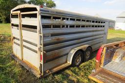 1992 Titan Gooseneck Livestock Trailer, VIN# 1T9G20202N, Tandem Axle, 235/8