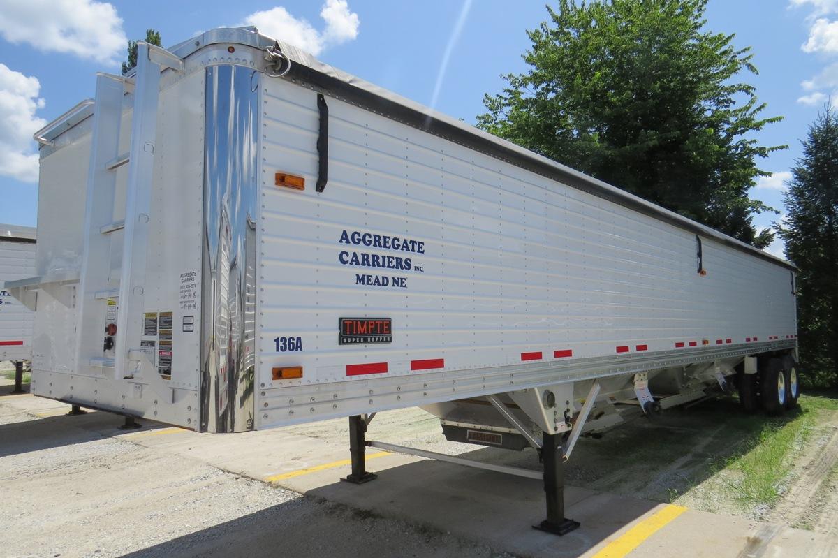 2016 Timpte "Super Hopper" Tandem Axle 42' All Aluminum Grain Trailer, VIN# 1TDH42220GB152683, 65,00