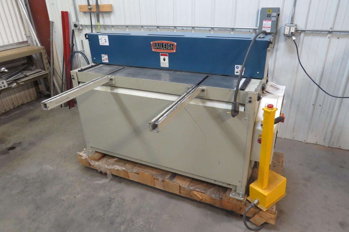 2016 Baileigh Model SH-5214 Industrial Metal Shear, SN# 121164, 4' Cutting Width, Front Gauge, Back 