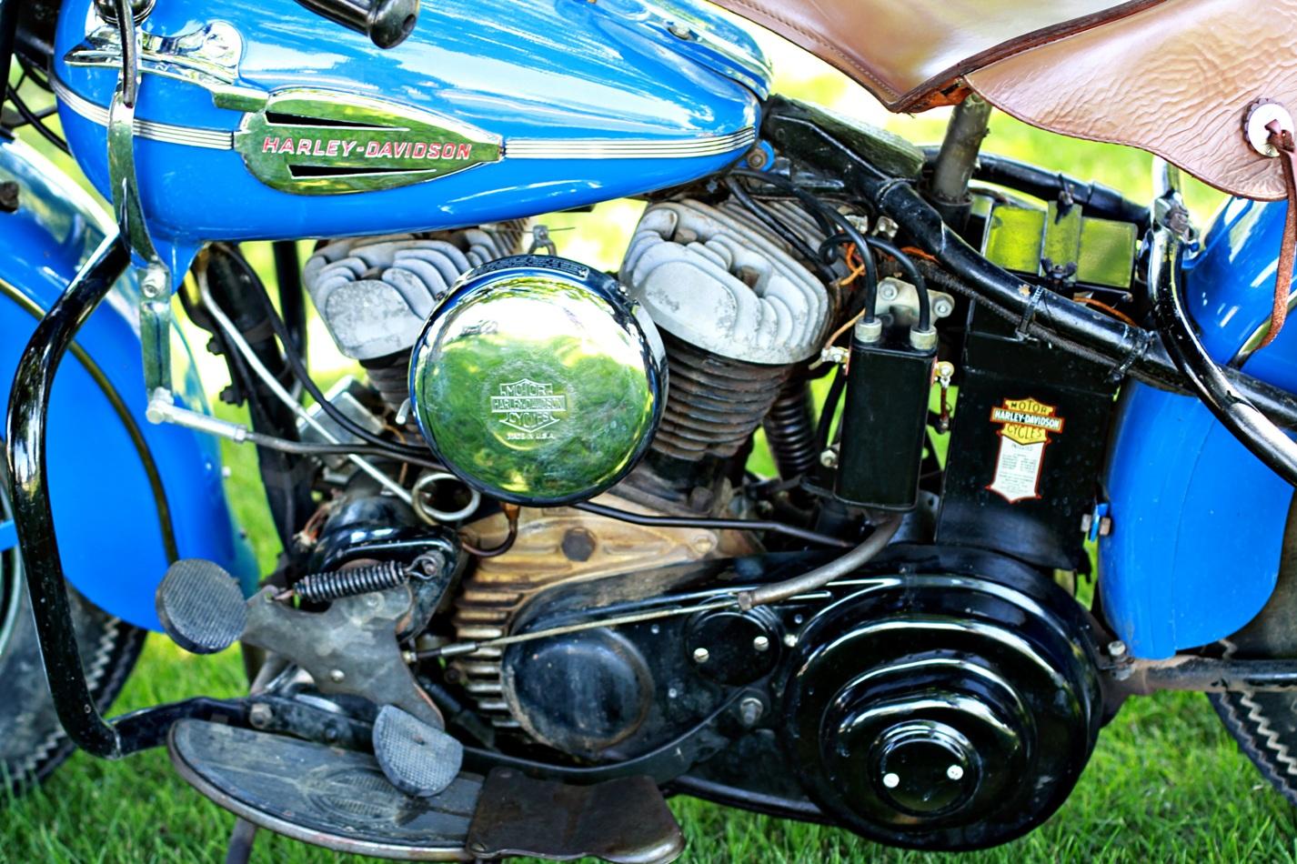 1941 Harley Davidson WLD Motorcycle, Bike was built in 1981 using all OEM p
