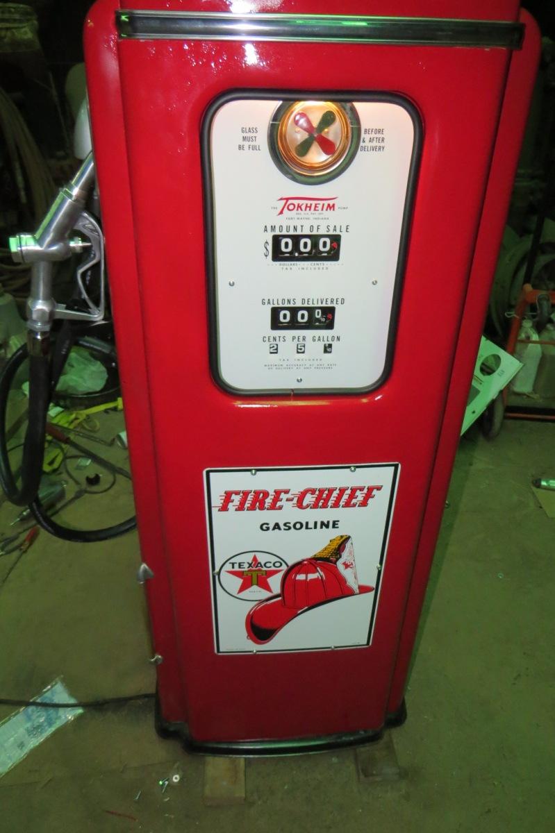 1950 Tokheim Model 39 Antique Gas Pump, SN# 950095, Texaco Markings, Full R