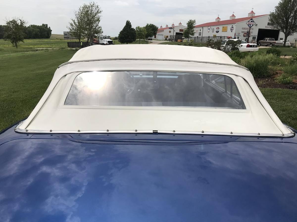 1962 Chrysler 300 Convertible, White Top over Deep Blue, 426 Wedge Dual Cro