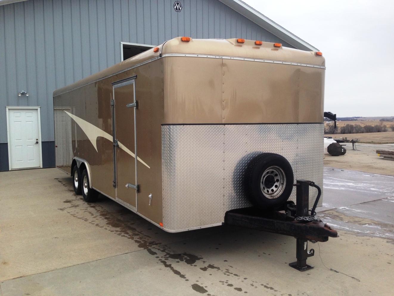 2007 Interstate Aluminum Enclosed Car/Cargo Trailer, VIN# 1UK500L2371057196, 8'.5" x 24', Rear Ramp 