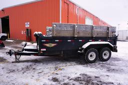 2014 H & H Tandem Axle Dump Trailer, VIN# 533DB1422EC229666, 14,000lb. GVW, 235/80R16 Radial Tires, 