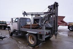 1991 Ford Model F-700 Single Axle Drill Rig Truck, VIN# 1FDNF70K0MVA02771, 429 4V Gas Engine, 5-