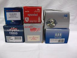 (6) Various Brands 1:43 Scale Models in Boxes, Porsche, Maserati, Ferrari,