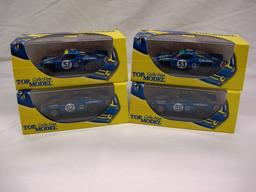 (4) Top Model Collection 1:43 Scale Models in Boxes, Alpine Renault, Made i