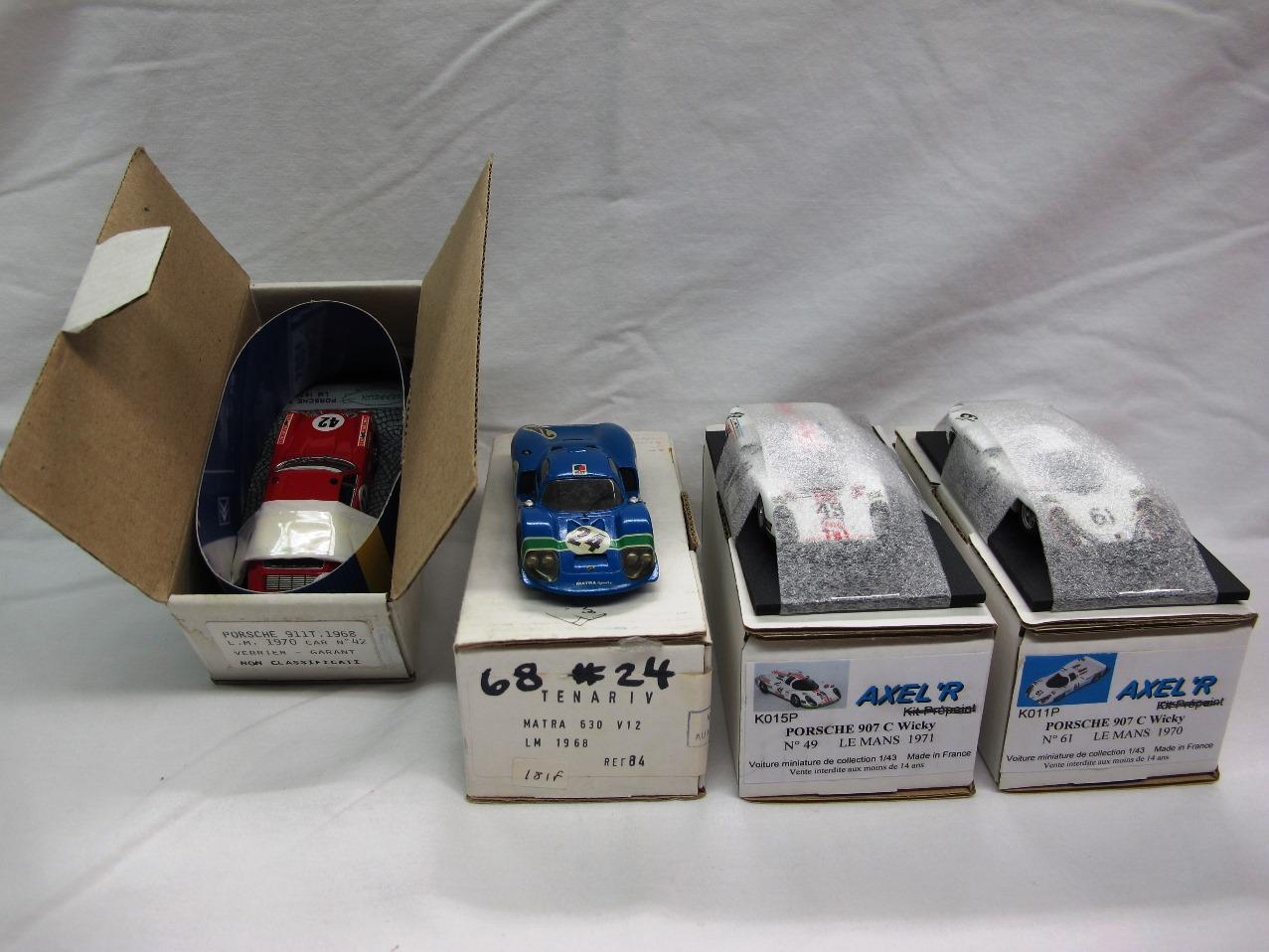 (4) Various Brands 1:43 Scale Models in Boxes, Porsche & Matra.