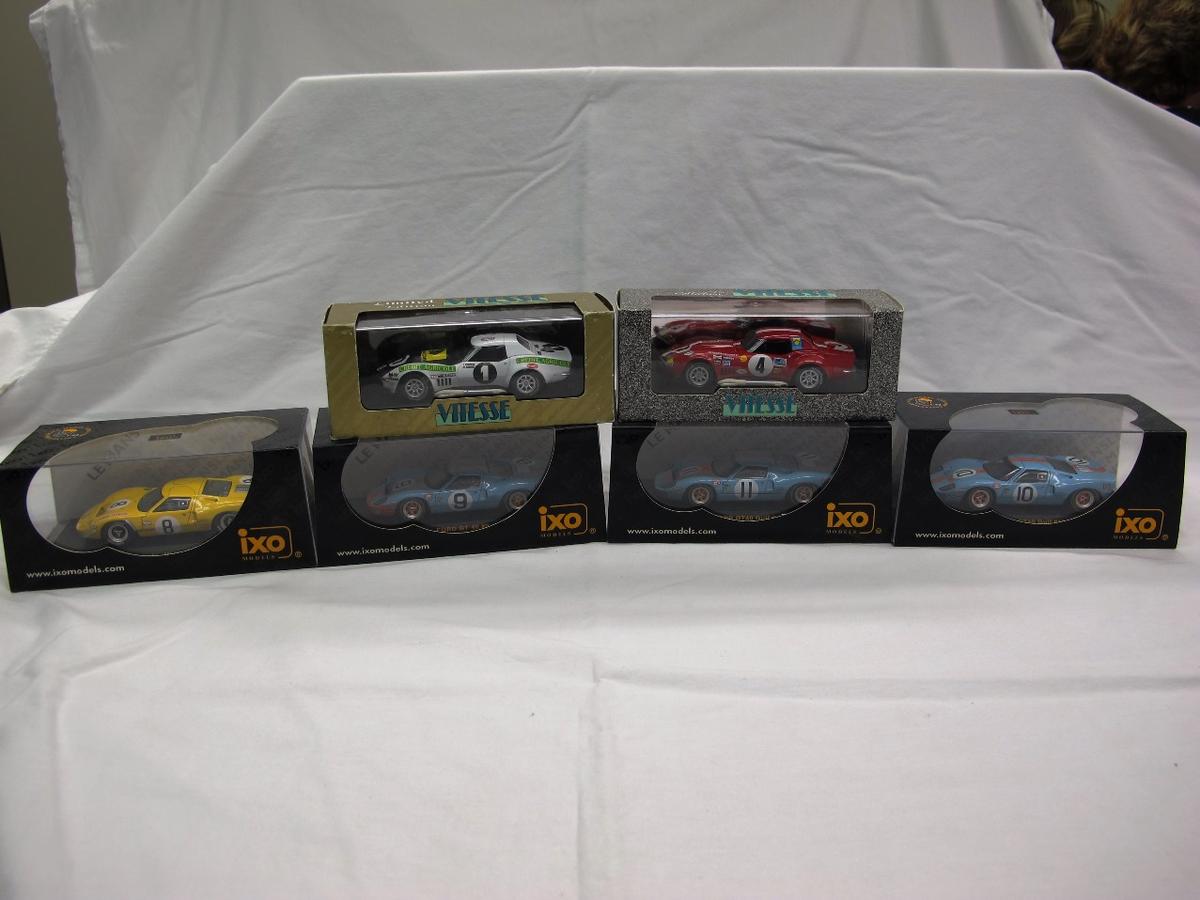 (4) IXO 1:43 Scale  Models in Boxes, Ford GT40, (2) Vitesse Collection, Cor