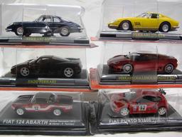 (6) Various Brands 1:43 Scale Models - Ferrari & Fiat.