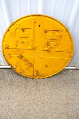 Original RR Crossings Metal Sign.