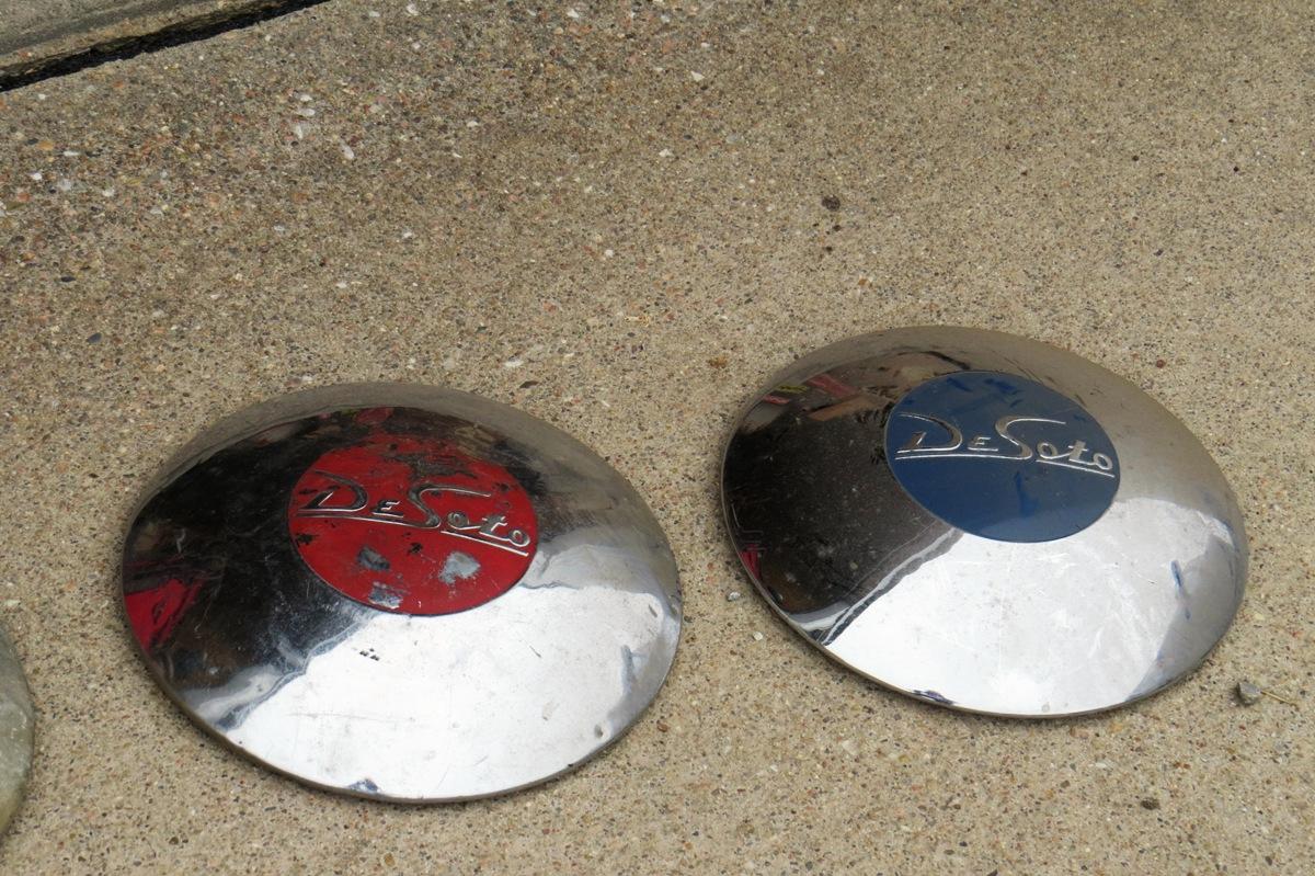 (3) Original DeSoto Hub Caps.