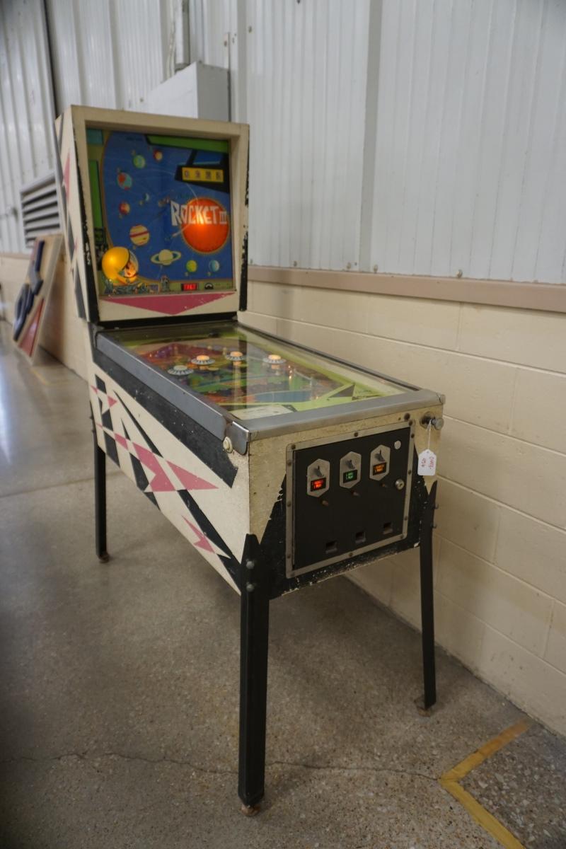 Bally Incorporated Model Rocket III Pinball Machine, SN# 2081, Has Original