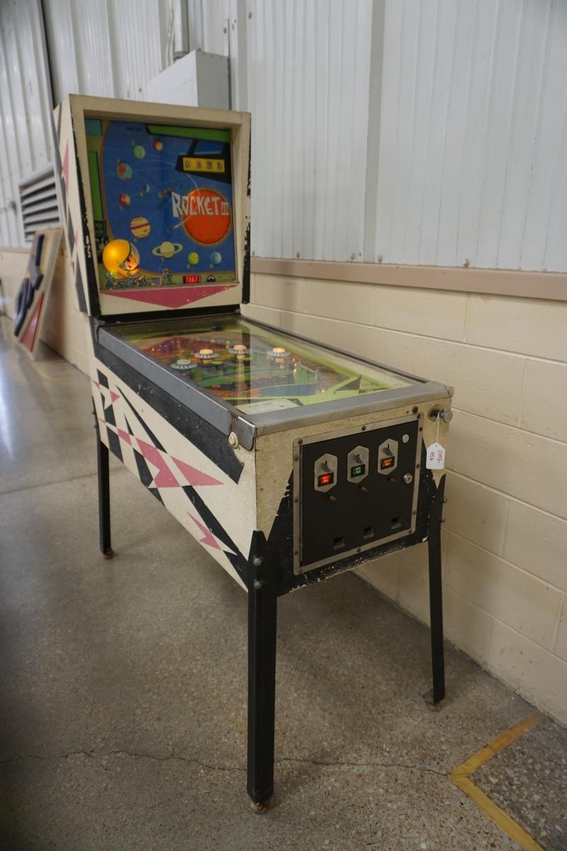 Bally Incorporated Model Rocket III Pinball Machine, SN# 2081, Has Original