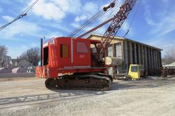 1974 Koehring Dragline, Model No 405, SN# 17282, Detroit 4-71 Engine, 1,488 Hrs, Approx 55' Air