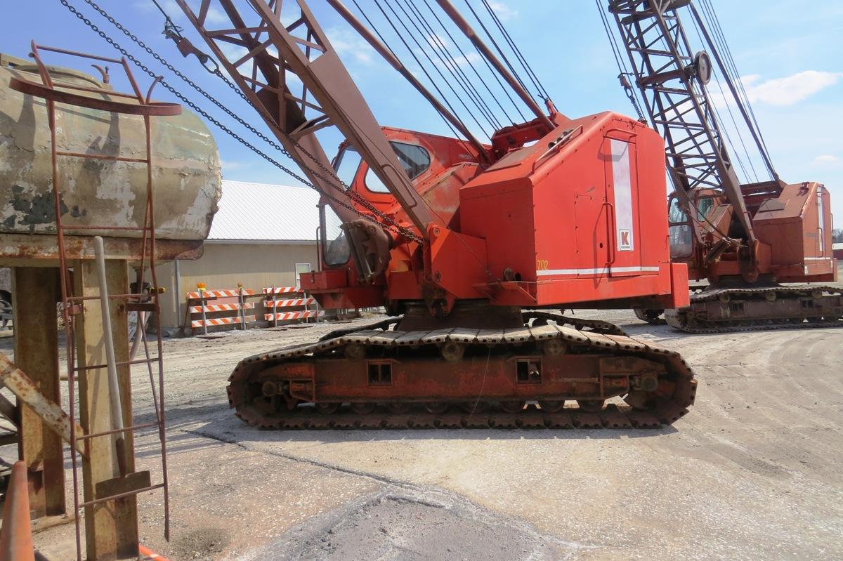 1974 Koehring Dragline, Model No 405, SN# 17282, Detroit 4-71 Engine, 1,488 Hrs, Approx 55' Air