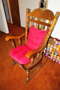 Solid Wood Rocking Chair.