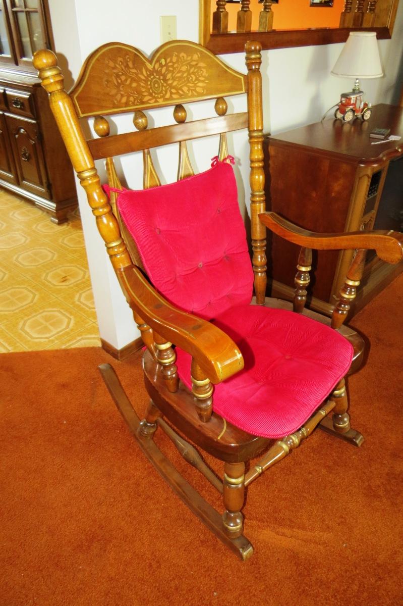 Solid Wood Rocking Chair.