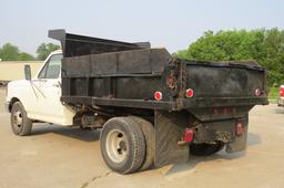 1987 Ford Model F-Super Duty 1-Ton Dually Dump Truck, VIN# 1FDKF3711HKA75650, 6.9 Liter Diesel Engin