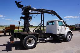 1997 IHC Model 4900 4x2 Single Axle Knuckle Boom Grapple Truck,, VIN# 1HTSDAALOWH499410, DT466E