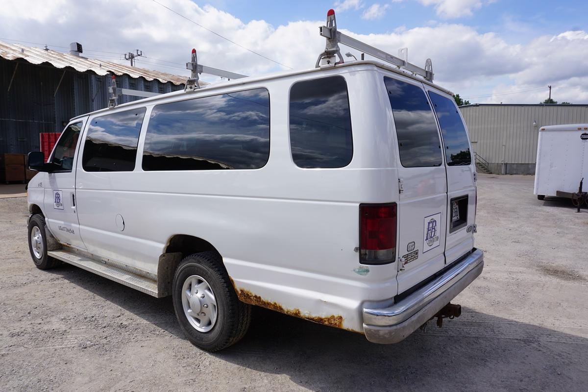 2004 Ford Model E-350 XLT 15-Passenger Cargo Van, VIN#IFBSS3IL64HA05065, 228,910 Miles, Front & Rear