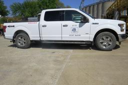 2015 Ford Model F-150 XLT Super Crew Pickup, VN# 1FTFWIEG4FKE30325, 48,470 Act. Miles, 3.6 Liter