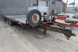 2005 Maurer 22’ Tandem Axle Tiltdeck Flatbed Tag Trailer, VIN#IM9BD292155152066, 6’ Fixed Front Deck